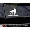 Caution - K9's Onboard | NickerStickers® Vinyl Window Decal Belgian