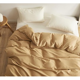 Luxlovery Beige Champagne Comforter Set Twin Khaki Bedding Comforter Set Champagne Taupe Color Soft Breathable Blanket Quilts 3 PCS Sand Color Bedding Set for Teens Kids Twin Size Comforter