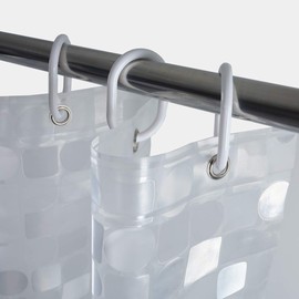 WellColor Shower Curtain Liner 72 x 78 Inch, 8G Thick Waterproof Heavy Duty Extra Long Shower Liner 78 inch for Bathroom,Geometric