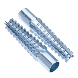 Universal Metal Dowel Outer 6 mm x 32 mm Teeth Galvanised Combination with Screw-In Pins KMG Screw-In Hooks Aerated Concrete Dowels (Pack of 10)