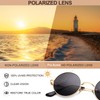 Pro Acme Retro Small Round Polarised Sunglasses for Men Women,