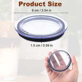 Milchaufschäumerdeckel für Nespresso Aeroccino 3 3R, Transparent Milchaufschäumer-Deckelabdeckung Dichtung Milchaufschäumer-Ersatz Teile 93271 Passend für Nespresso 3593 3594