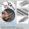NLONLL Pack of 6 Threaded Rod M6 x 300 mm