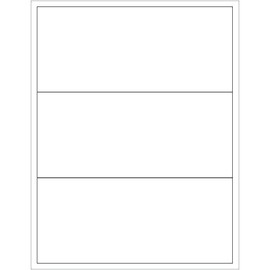 Aviditi Tape Logic 8" x 3 1/2" White Shipping Labels, for Laser & Inkjet Printers, Permanent Adhesive, 8 1/2" x 11" Sheet, 3 Labels Per Sheet, 100 Sheets