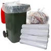Strong Clear Wheelie Bin Liners Heavy Duty Rubbish Sacks for