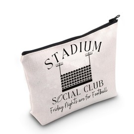 Stadium Social Club Makeup Bag Football Mom Gifts Football Season Gifts Friday Nights are for Football Zipper Bag (Stadium UK)