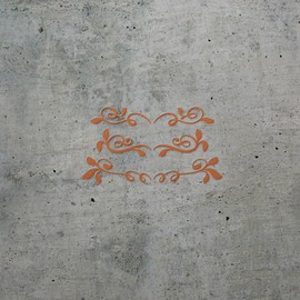 Decal Stickers of Floral Elements (Nut Brown) (Set of 2) Luxury Weatherproof Decal Stickers for Laptop Desktop Smartphone Car Dirt Bike Wall Room Mason Jar Bathtub Door - BICVER1c32082NB0124