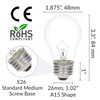 Simba Lighting Appliance Light Bulb A15 40W (6 Pack) Incandescent