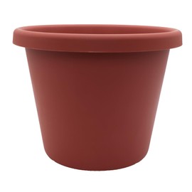 The HC Companies 7 inch Round Classic Planter - Plastic Plant Pot for Indoor Outdoor Plants Flowers Herbs, Clay