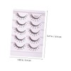 Mikinona 5pairs Rhinestone Faux Eyelashes Natural Look Eyelash Extensions for