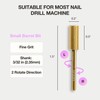 Curacoro Nail Drill Bits 3/32'' - Small Barrel Carbide Bit