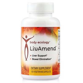 Body Ecology LivAmend | Liver Supplement | Milk Thistle and Artichoke | Aids in Healthy Liver and Improves Bowel Elimination | 120 Vegetarian Count