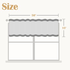 jinchan Linen Valance for Kitchen Living Room Rod Pocket Small Window Curtains Flax Linen Textured Valance Curtains Farmhouse Country Rustic Window Treatments 1 Panel 15 Inch Indigo Blue