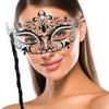 Masquerade Mask with Stick Mardi Gras Party Mask with Holding