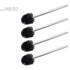 WENKO Set of 4 Toilet Brushes with Stainless Steel Handles