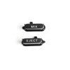 LST CD Radio Buttons Set Cover 16 Pieces Black RCD300