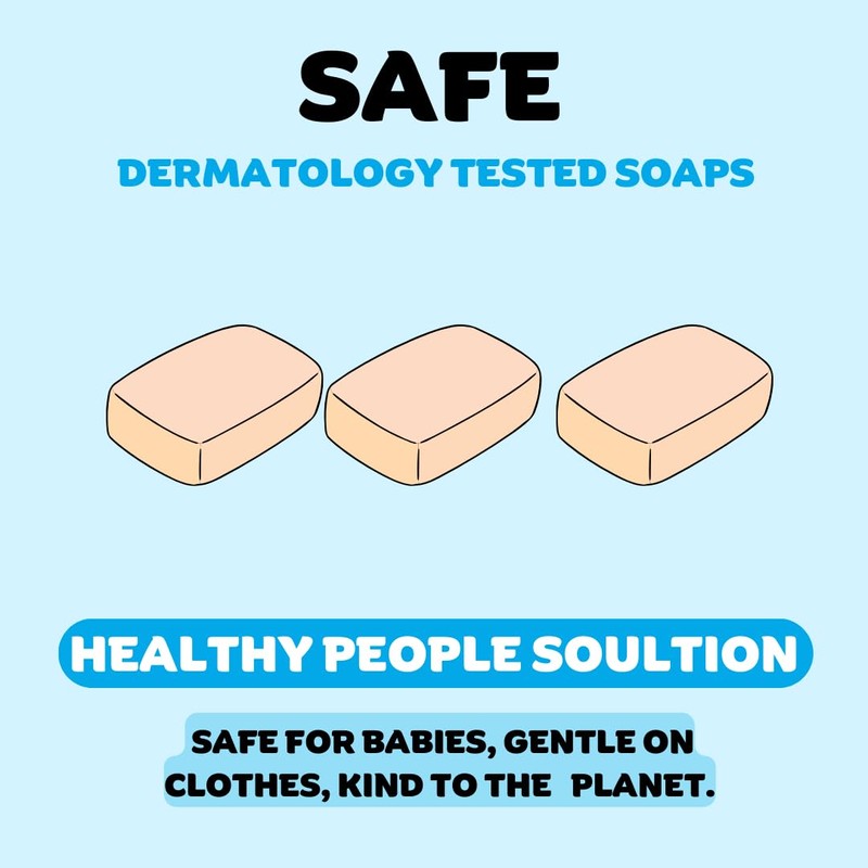 Organic Laundry Soap Bar with Coconut for Sensitive Skin -