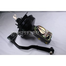 Rodspeedracing 1967 68 69 Ford Mustang 9" Single Power Brake Booster Kit  Automatic Brake Pedal