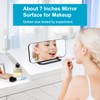 JALL Super Slim LED Digital Alarm Clock, Mirror Surface for