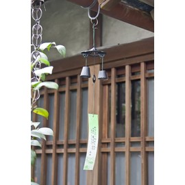 Campana de viento tradicional japonesa, campana de viento de hierro fundido japonés, fabricada en Japón