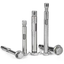 5Pcs Expansion Screw Bolts, Stainless Steel Expansion Sleeve, M10*60mm Anchor Bolts, For Wall