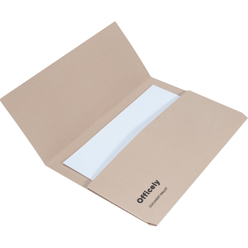 Officely Foolscap Document Wallets 285gsm, (Pack of 10) (10, Assorted)