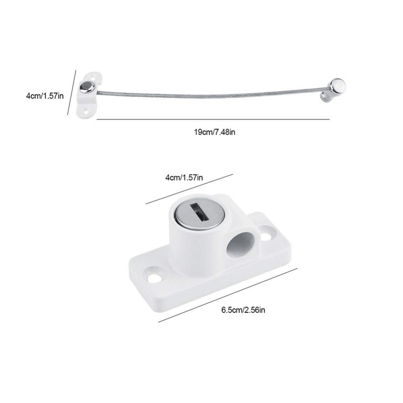 OMOTOOL Child Window Restrictor Casement Security Lock (2 Pack) Kids