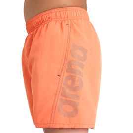 ARENA Boys' Fundamentals Logo Jr Boxer R Swim Trunks, Nespola-asphalt