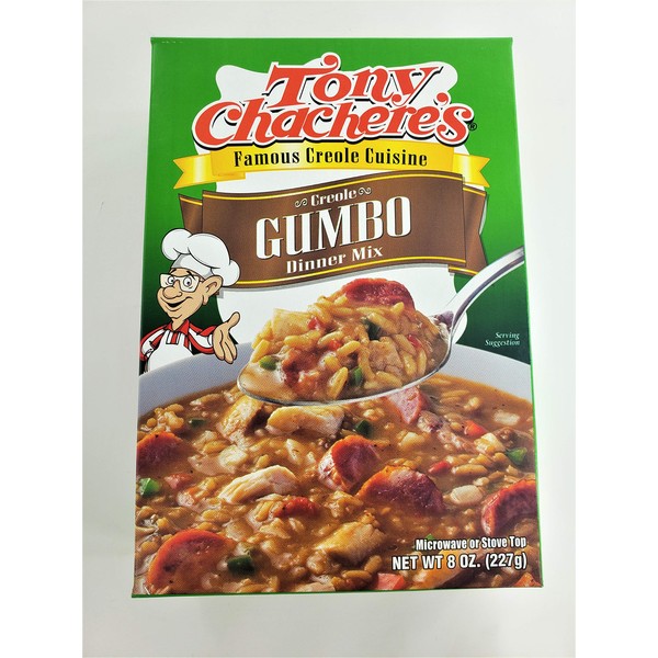 Tony Chachere's Creole Gumbo Dinner Mix, 8-Ounce Units (Pack of 4)
