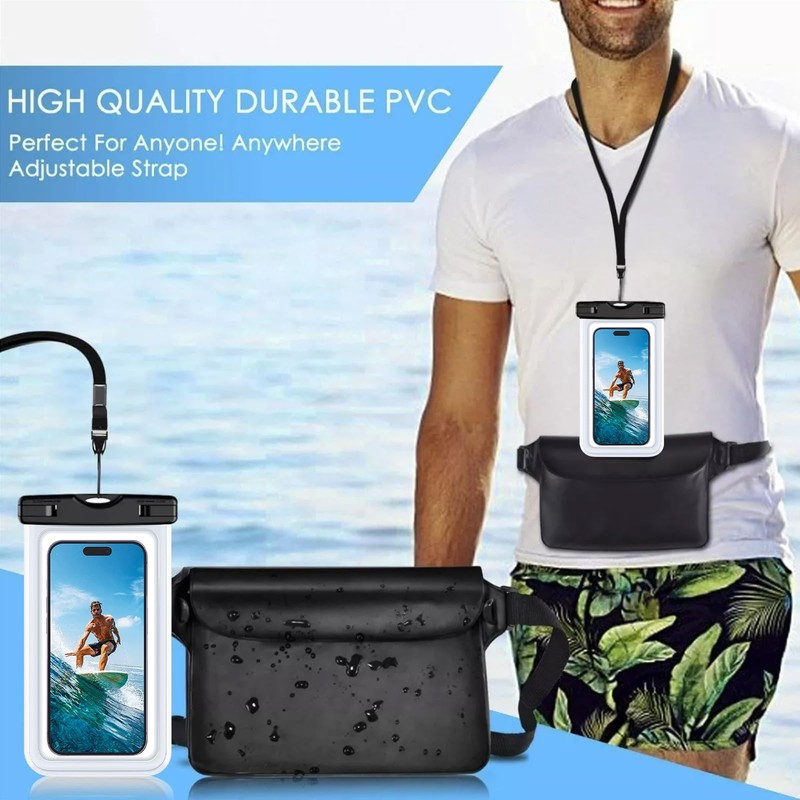Keakitay Funda Impermeable para Celular, 7 Pulgadas Bolsa para Celular