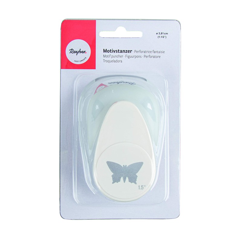 Rayher Butterfly Motive Puncher, Orange, 3.81 cm