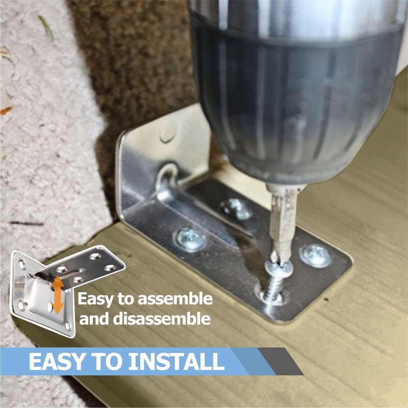 Boat Table Mounting Brackets - Marine Grade Folding Shelf Supports