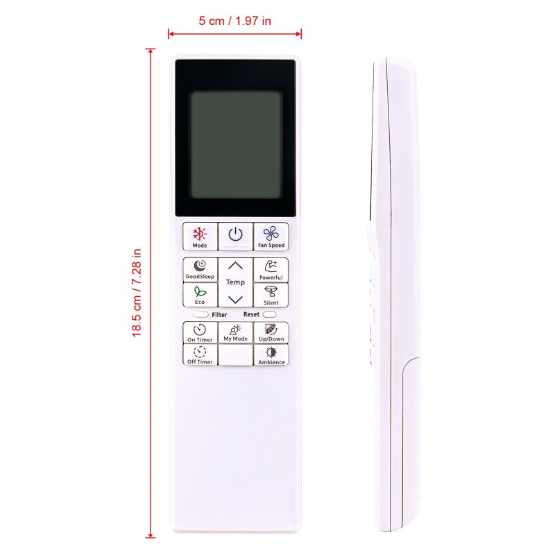 For Hitachi RC-AGU1EAOI Replace Remote for Hitachi Air Conditioner RC-AGU1EAOI