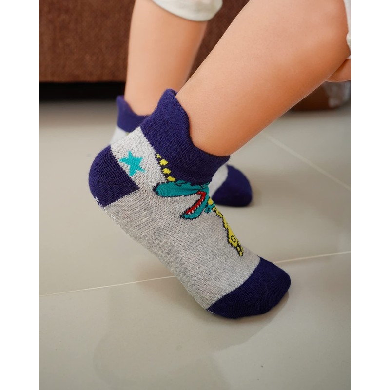 RATIVE Ankle Anti Slip Non Skid Organic Cotton Socks with