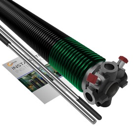Garage Door Torsion Spring 243x1.75x35 for Right Side of Garage Door with Winding Bars | Torsion Springs for Garage Door Repair | Precision E-Coating 5-Year Warranty Min. 30,000 Cycles (Black Cone)