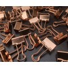 15mm Rose Gold Metal Binder Foldback Clips Bulldog/Paper Clips/Binder Clips