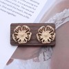 TseenYi Boho Large Flower Earrings Hollow Flower Metal Earrings Gold