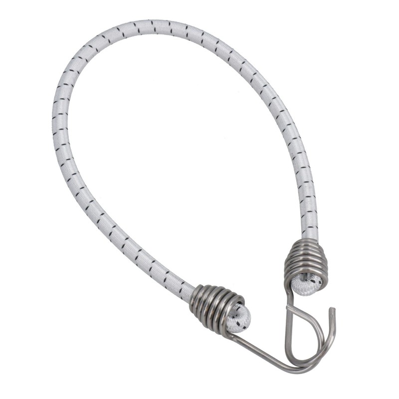4pk 20" Bungee Rope With Stainless Steel Hooks Cords Shock