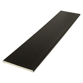 Pencil Round Architrave uPVC Plastic Finishing Trim Moulding (2.5m) - 95mm, Black Ash