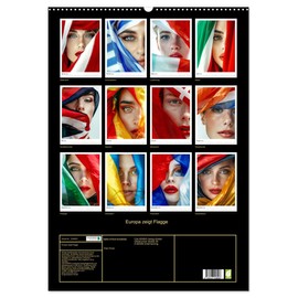 Europa zeigt Flagge (Wandkalender 2026 DIN A2 hoch), CALVENDO Monatskalender
