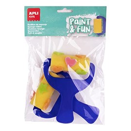 Apli kids 18715 - Children's Sponge Roller for Painting in Various Shapes - Pack of 2