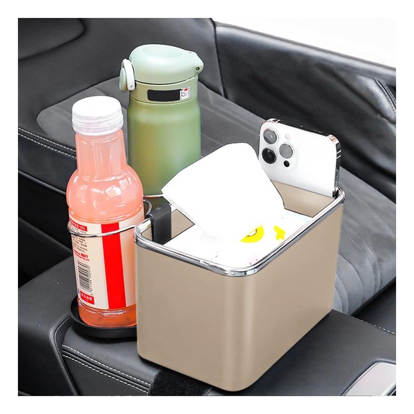 JNNJ Car Armrest Storage Box, Car Tissue Organiser with Water