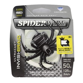 Spider Wire SCUC50IB-125 Linea Ultra Cast Invisibraid, 50 lbs, 125 yds