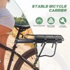 Adjustable Bike Rear Rack - Universal Carrier with Reflector, Fits