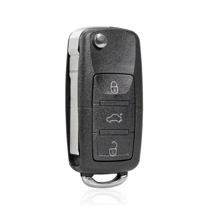 3 Button Flip Key Fob Remote Control Case for VW