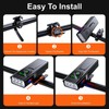 Bike Light USB-C Rechargeable, Super Bright 6-LED Headlight, IPX6 Waterproof,