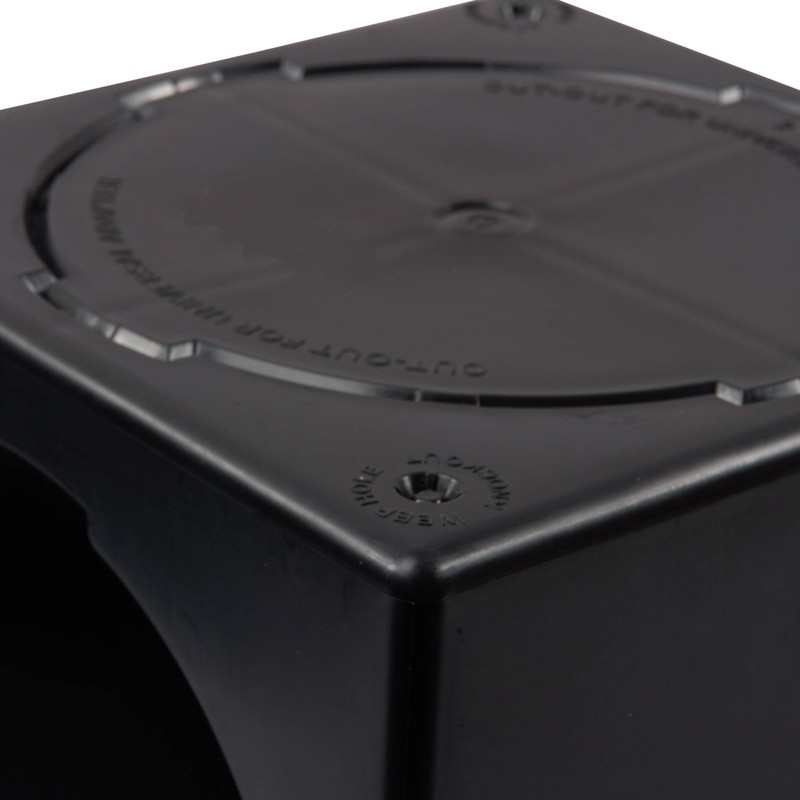 NDS 900BKITRTL1PK Square Catch Basin Drain Kit with 2-Opening Catch