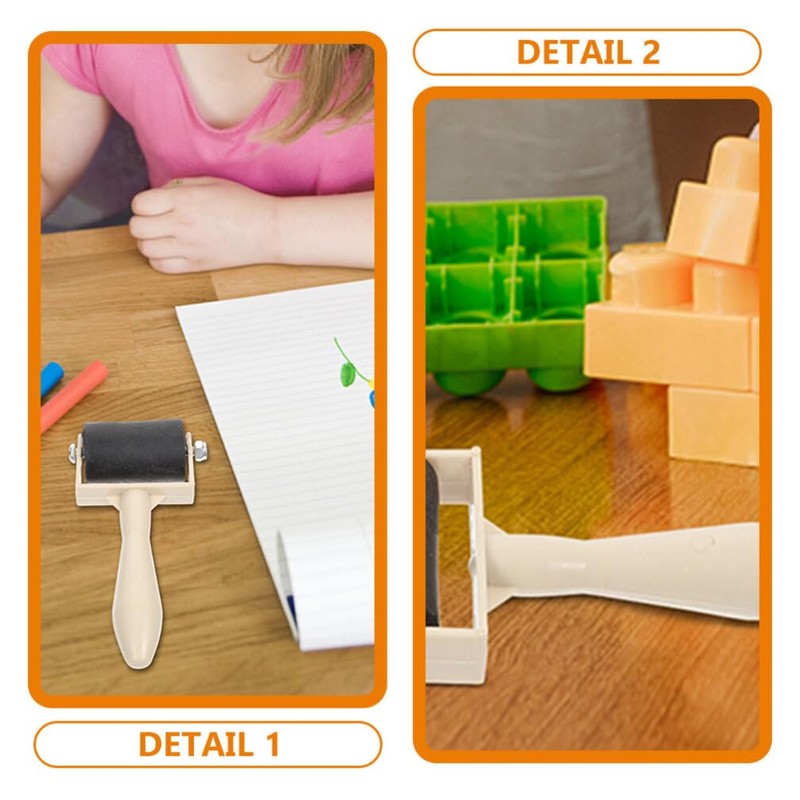 Mini Printmaking Ink Roller Rubber Brayer Rollers 3.73 Inch Hard