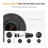 K&F Concept 43mm Lens Cap 2 Pack Snap-on Front Camera