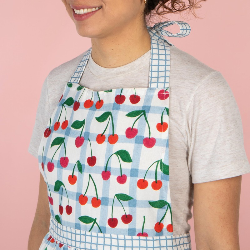 Danica Jubilee Maisie Apron, Cherry, Cotton, for Home Cooks, Unisex-Adults,
